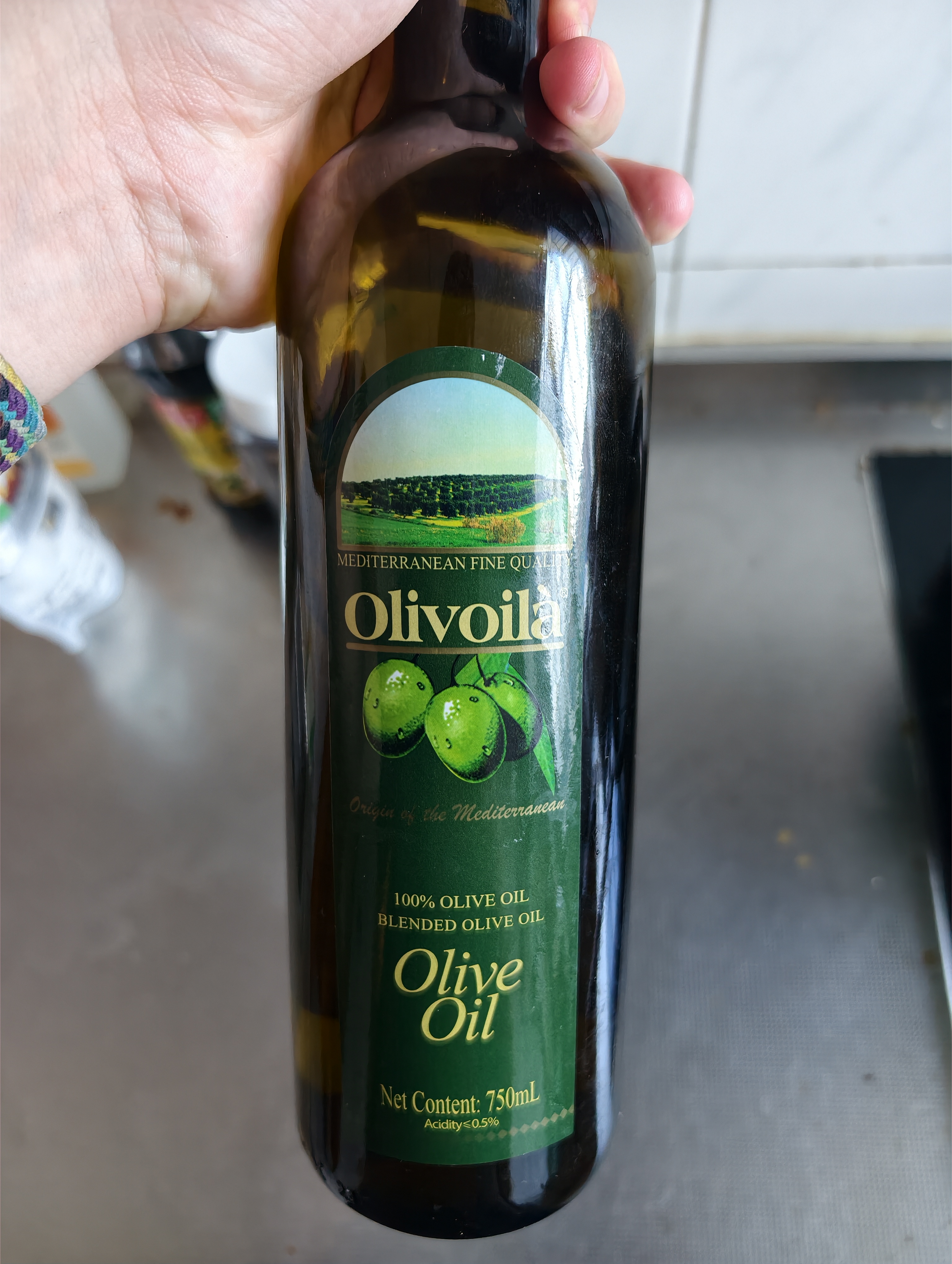 欧丽薇兰 Olivoila【保真橄榄油】食用油 压榨纯正橄榄油 750ml 实拍图