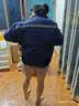 维曼芬夏季降温空调服带风扇的衣服户外防暑充电制冷劳保工人工地工作服 【4风扇】藏青2件+挂腰超大电池36V1套【国标3C认证】 L 推荐110-125斤 实拍图