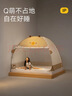 美朵嘉2026新款A类儿童蒙古包蚊帐 家用免安装蚊帐单人1.2米皮皮棕 实拍图