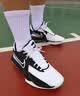 耐克NIKE篮球鞋男缓震透气PRECISION 6运动鞋DD9535-007黑白43 实拍图