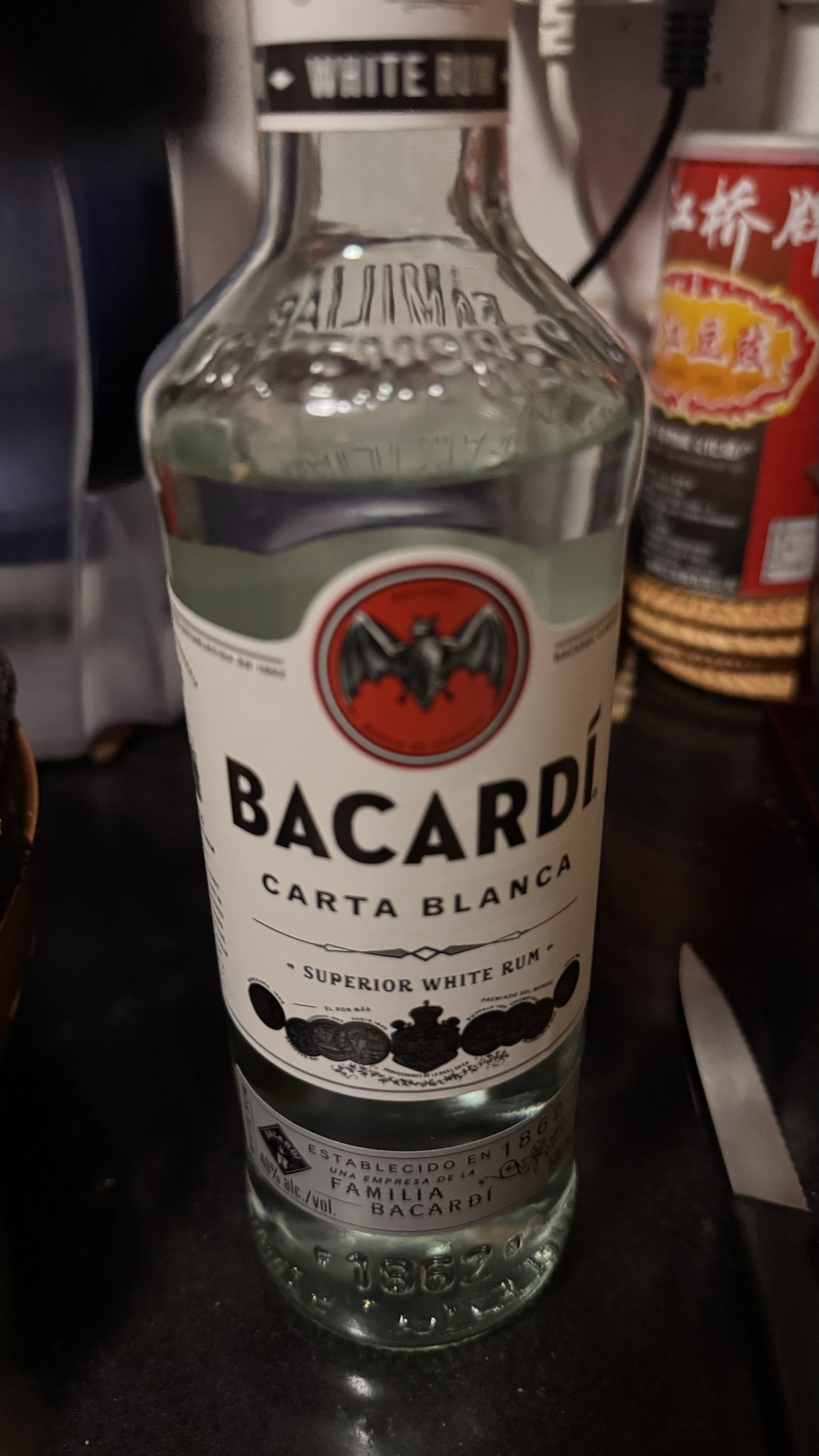 百加得（Bacardi）白朗姆酒 洋酒 莫吉托 鸡尾酒 基酒调酒 500ml 送礼 实拍图