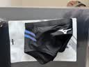 美津浓（MIZUNO）泳裤男士专业训练三角游泳裤男小平角速干抗氯泡温泉泳裤游泳装备 钻石黑 XL 【身高170-180体重70-85kg】 实拍图