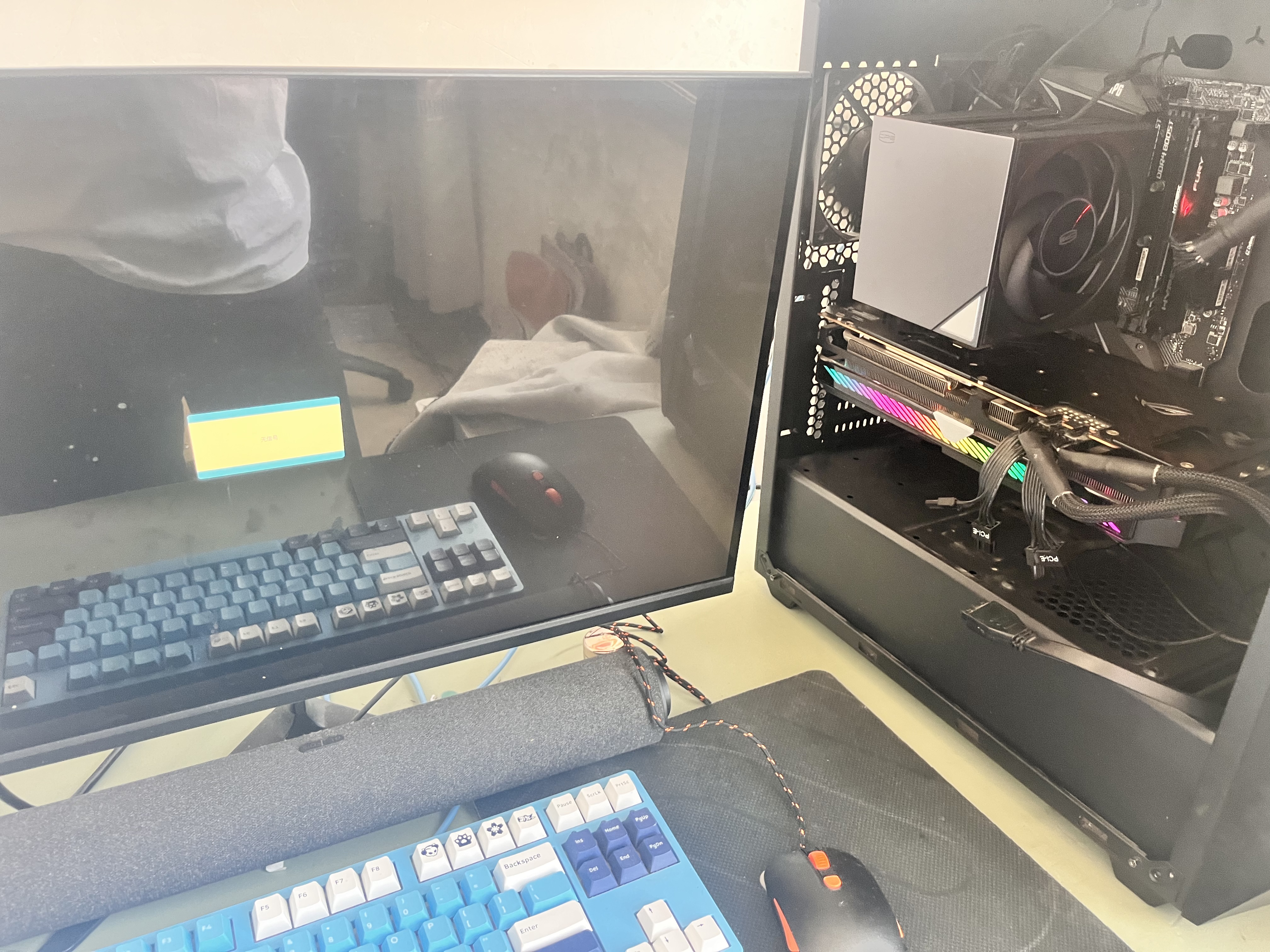 超频3（PCCOOLER）RZ700D Pro ARGB黑色 CPU风冷散热器（7热管/单塔双风扇/全铝磁吸顶盖/双滚珠轴承） 实拍图