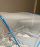 全品屋 折叠蚊帐免安装蒙古包防摔蚊帐家用单双人床学生宿舍便携式 蓝色 160cm*190cm*80cm 适用1.8m床 实拍图