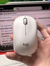 罗技（Logitech）M221 轻音鼠标 无线鼠标 办公鼠标 对称鼠标 带无线微型接收器 米白色 实拍图