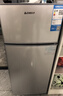志高（CHIGO）小冰箱迷你小型家用冷藏冷冻两用宿舍出租房用双门办公室电冰箱节能省电 【一级能效】82L银色【全国联保丨节能省电】 实拍图