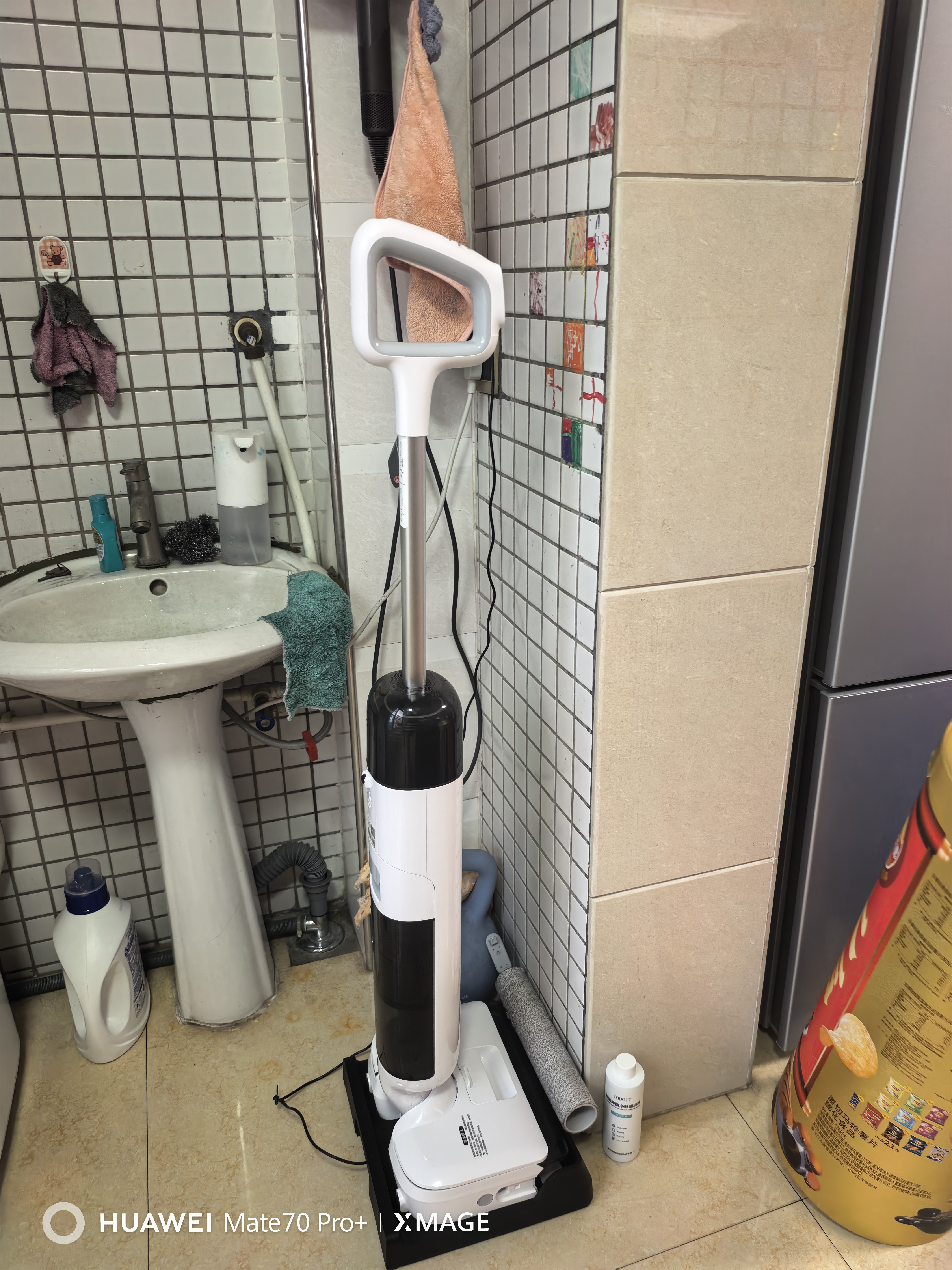 海尔（Haier）洗地机吸拖一体自动清洗拖地一体机A3plus扫地机器人洗拖一体机洗拖地干湿两用大吸力IPX7电动拖把 K5pro顶配26Kpa吸力95°C热烘+热洗 实拍图