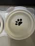 licheers猫碗陶瓷猫粮双碗斜口不黑下巴宠物幼猫咪吃饭食盆喝水喂食一体 实拍图