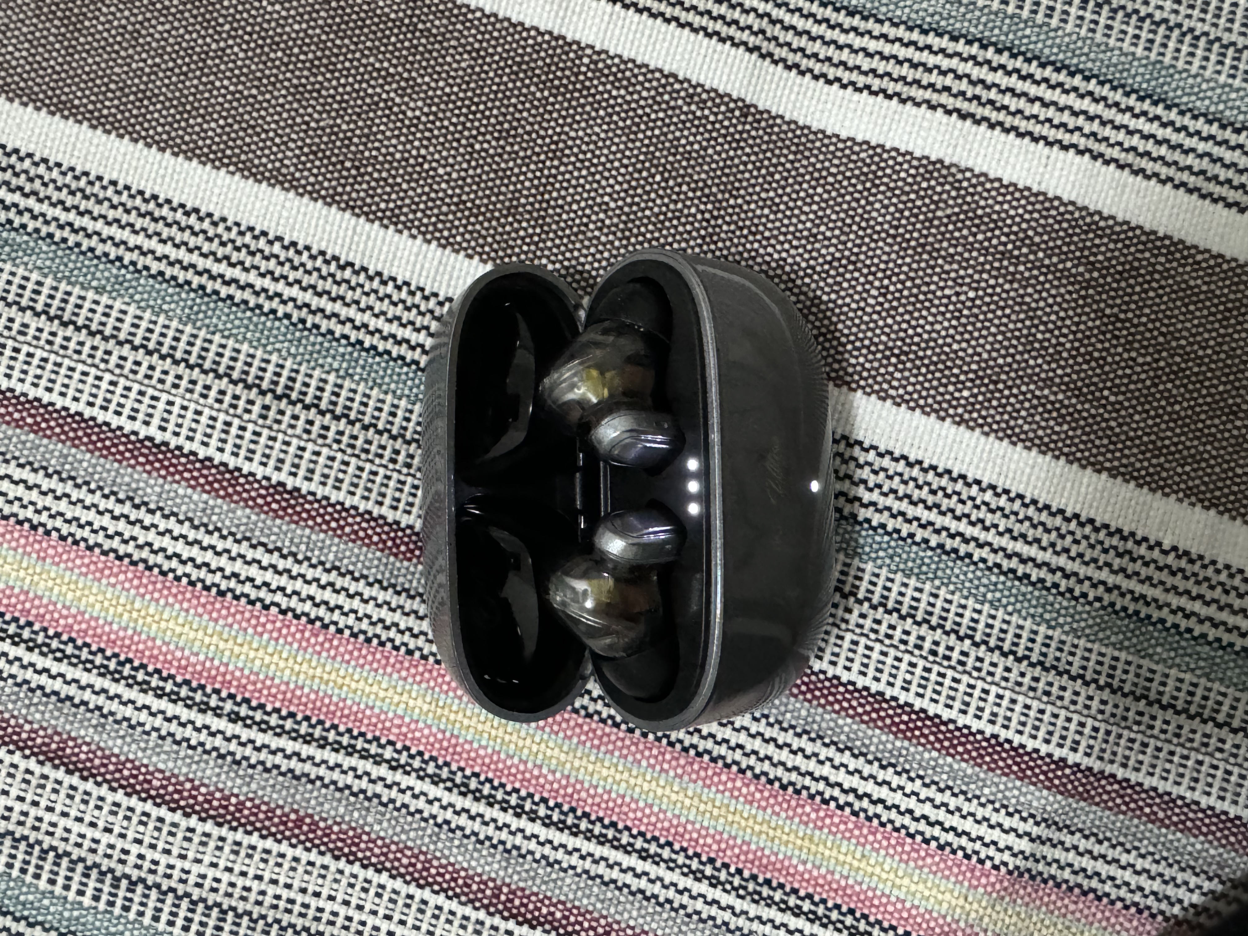 iKF Ultra真无线降噪蓝牙耳机圈铁入耳式金属耳机仓LDAC音乐运动跑步适用苹果华为小米 墨武岩灰 实拍图