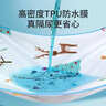 童葵（tongkui）大号可洗防水床单超大透气宝宝儿童防尿床垫7A抗菌蓝鹿180*200 实拍图