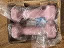 诚悦彩色浸塑哑铃男女士家用健身肌肉手臂塑形轻重量樱粉1kg*2CY-568 实拍图
