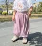 嘟嘟家【防蚊裤】女童裤子宽松夏季女孩灯笼裤透气女宝束脚裤夏款童装潮 云灰紫 90 实拍图