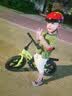 贝趣儿童平衡车1-3-6-12岁宝宝滑步车无脚踏小孩自行车男孩两轮滑行车 【升级充气轮】 12寸 亮绿 ＋骑行大礼包 2-5岁幼儿女孩圣诞节新年礼物 实拍图