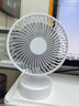 小米鼎峰热销100W+桌面风扇2026年空气循环扇超静音一级能效充电台式家用办公室学生宿舍大风力便携制冷 冰川白【升级无线摇头款】智能定时+续航MAX 实拍图