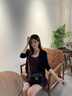 CinvaiKrose官方店小c&k包包女包2026新款斜挎包菱格链条包女生日礼物送女友 黑色Black【小号】送女友老婆女生走心 实拍图