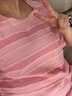 德玛纳【半熟恋人】春夏圆领肌理感慵懒条纹甜美减龄针织连衣裙女中长款 实拍图