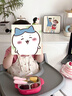 奥克兔兔（Octoto）宝宝餐盘婴儿辅食碗1-3岁儿童多功能便携316L不锈钢食品级饭盒 嘟嘟粉(餐盘+叉勺) 实拍图