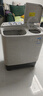 美的（Midea）半自动双桶洗衣机8公斤洗5.5kg脱水双缸波轮老人简易操作品质电机小巧不占地租房宿舍必备以旧换新 半自动 双缸 8kg 实拍图