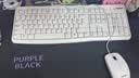 罗技（Logitech）MK120 键鼠套装 有线键鼠套装 办公键鼠套装 电脑键盘 USB即插即用 全尺寸 白色 实拍图
