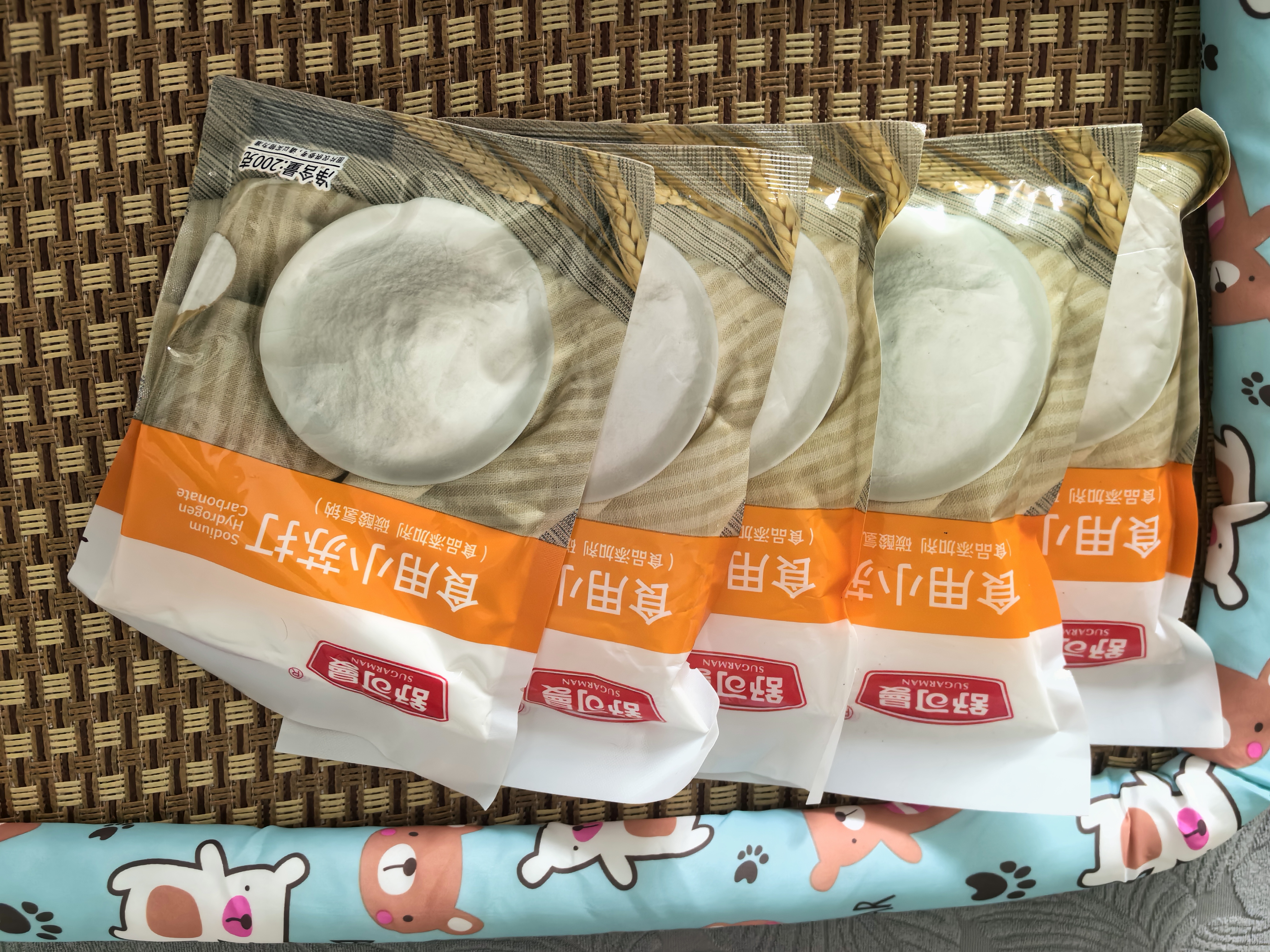 舒可曼小苏打粉200g*5 梳打粉饼干面包烘焙原料去污清洁除垢 实拍图