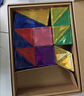 弥鹿（MiDeer）儿童玩具钻面磁铁彩窗磁力片100片（含小车*2）+收纳袋新年礼物 实拍图