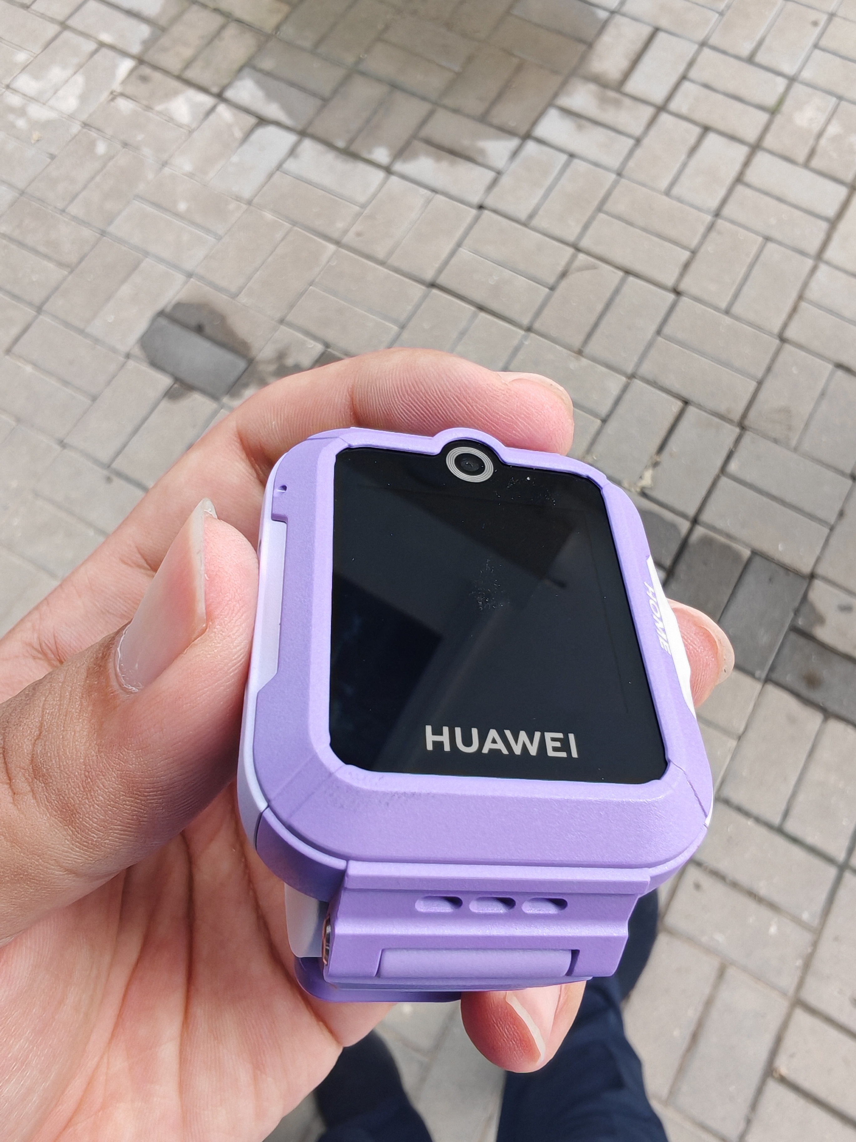 华为（HUAWEI）【咨询享优惠】儿童手表 5 华为智能高清视频通话4G全网通快充大电池拍照电话手表离线定位防沉迷 仲夏紫【表带+高清贴膜*2+支持微信】 实拍图
