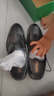 卡帝乐鳄鱼男鞋商务正装皮鞋男士真皮休闲软底软面系带上班大码内增高结婚鞋 XQLQHH3668黑色四季款 41 实拍图