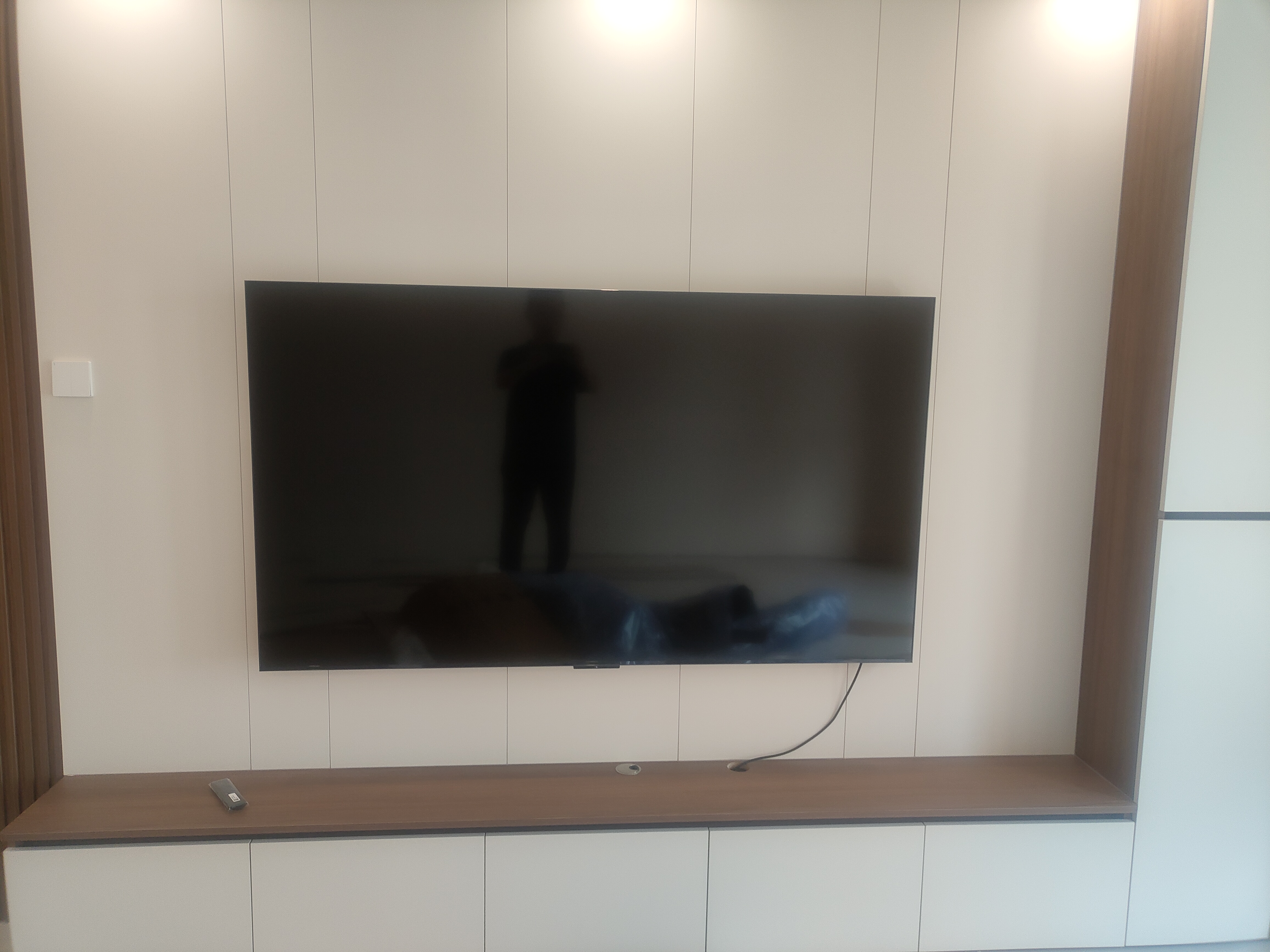 TCL艺术壁纸电视 75T6M 75英寸 3.99cm平板薄 轻盈家居美学 QD-Mini LED 全通道360Hz 电视2026新款 实拍图