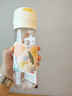 富光塑料杯随手杯大容量男女便携太空杯学生水杯运动茶水杯子600ml 实拍图