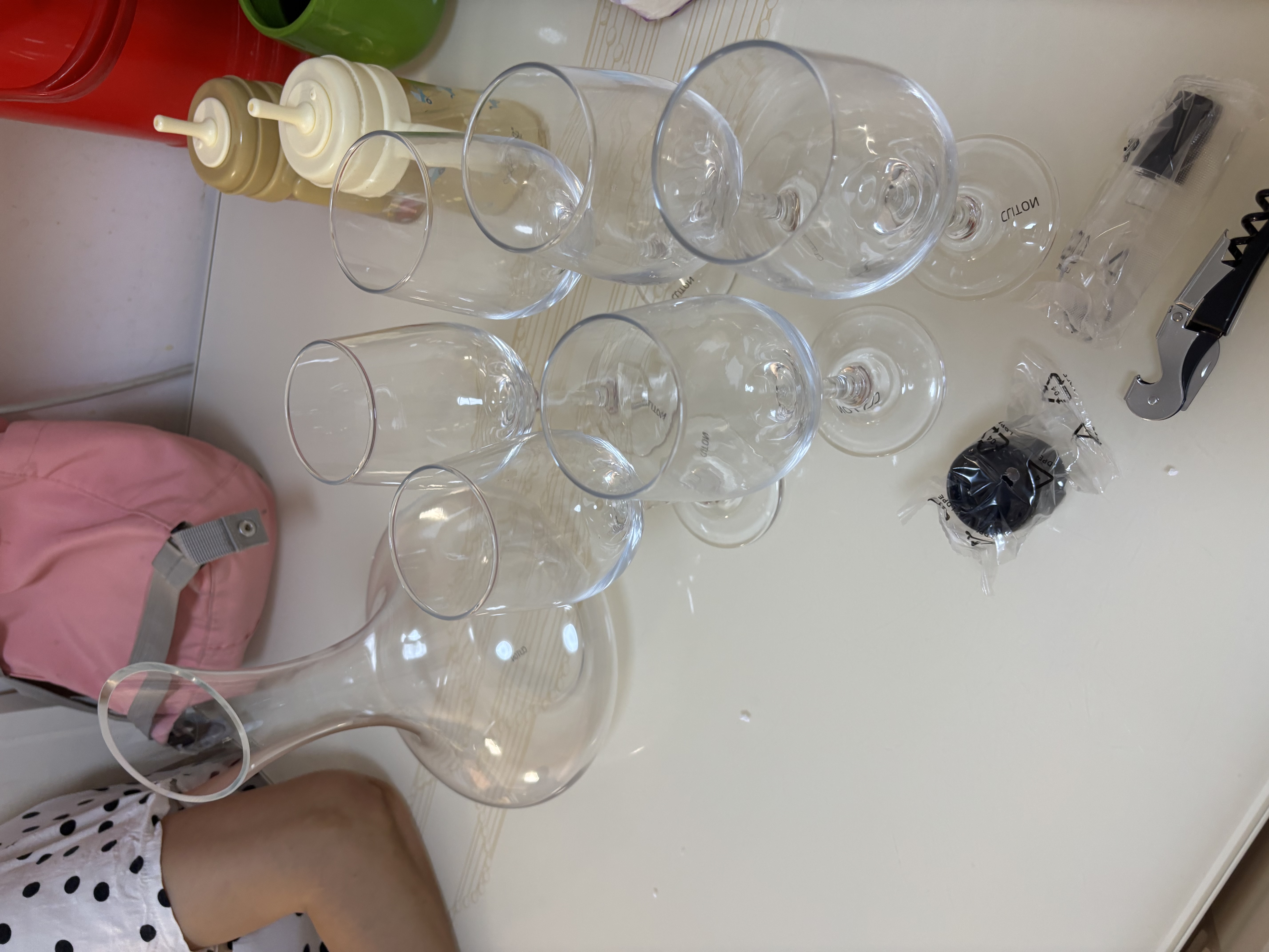 CLITON红酒杯套装高脚杯分酒器10件酒具套装 家用葡萄酒杯玻璃醒酒器H款 实拍图