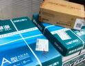 得力A4/400张不干胶标贴打印纸 带背胶亚面铜版标签纸 整张无分割 喷墨激光打印机适用 21902 实拍图