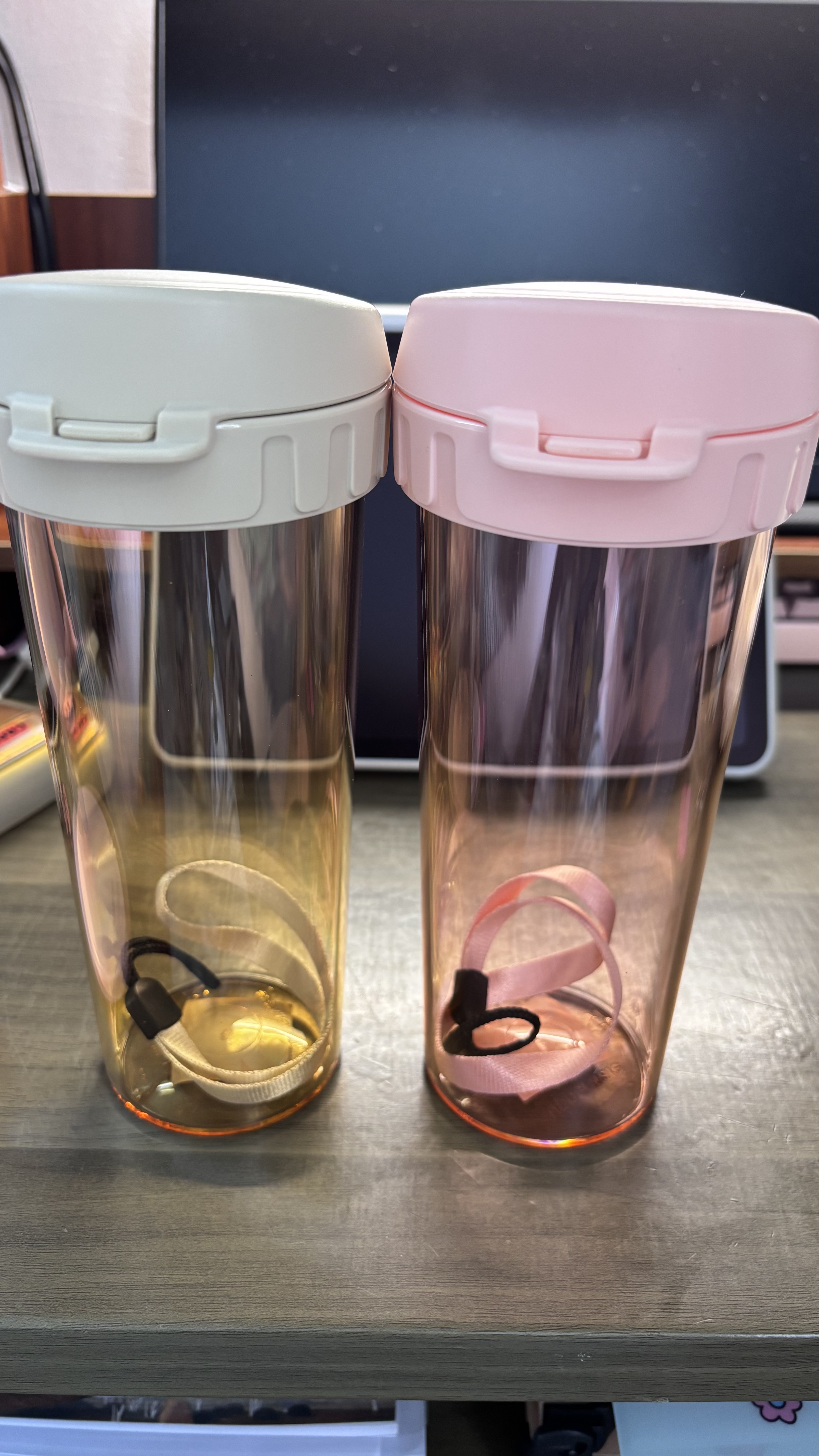特百惠（Tupperware）茶韵500ml塑料杯男女士学生运动水杯子大容量泡茶杯 奶茶棕 实拍图