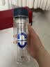 富光（FUGUANG）双层玻璃杯男便携车载水杯子G2422-SH-330 蓝色 330ml 实拍图