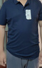 京东京造夏季运动短袖男士t恤polo衫男跑步健身户外速干衣服 海军蓝  3XL 实拍图
