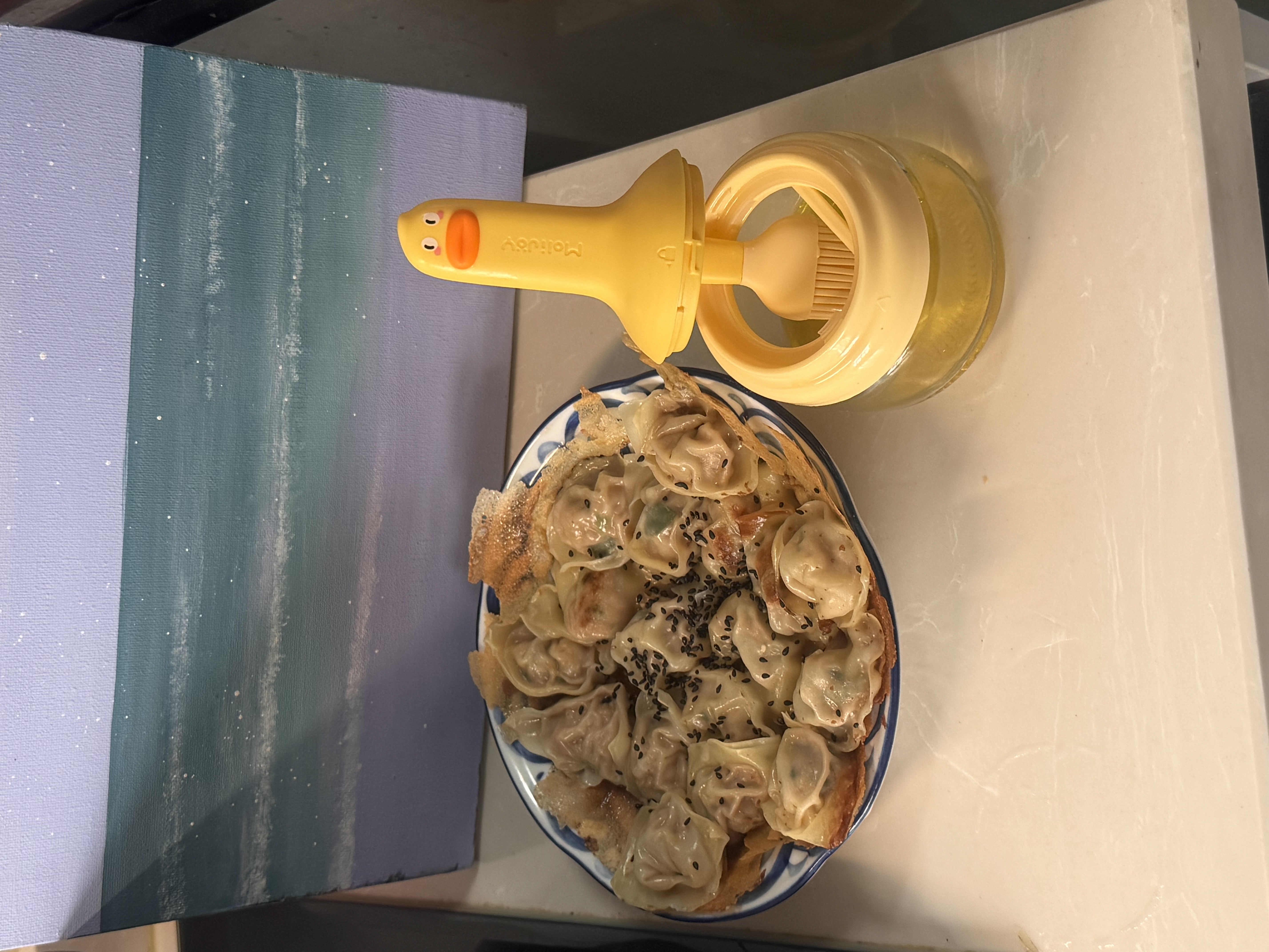 双枪（Suncha）油刷瓶大肚鸭 食品级耐高温油瓶厨房硅胶刷烘焙烧烤刷涂油露营 实拍图