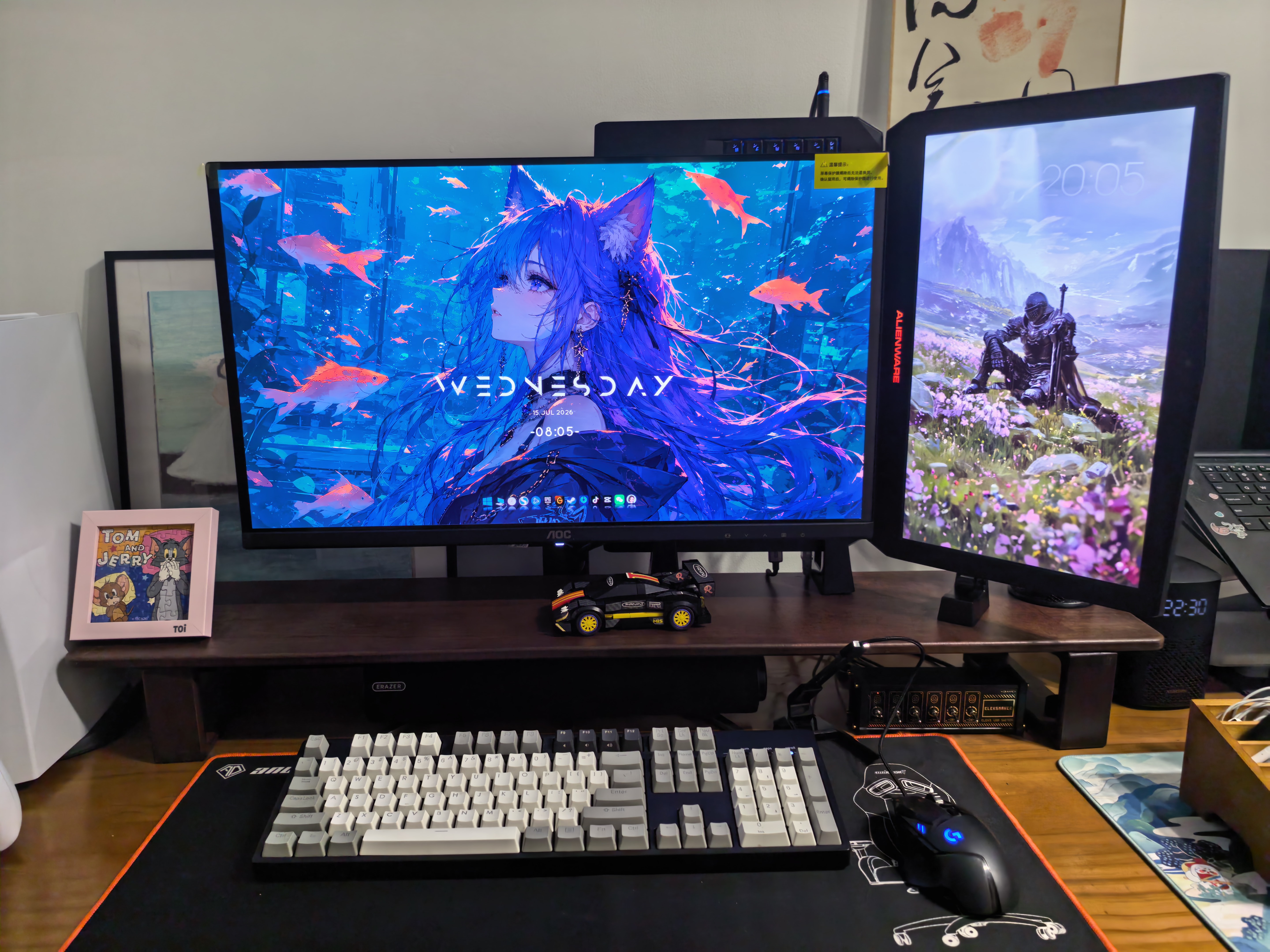 AOC 27英寸4K165Hz Gen.3五层堆叠QD-OLED 第五代BlackAGLR涂层 抗反射抗眩光更黑 电竞显示器U27G4D 实拍图