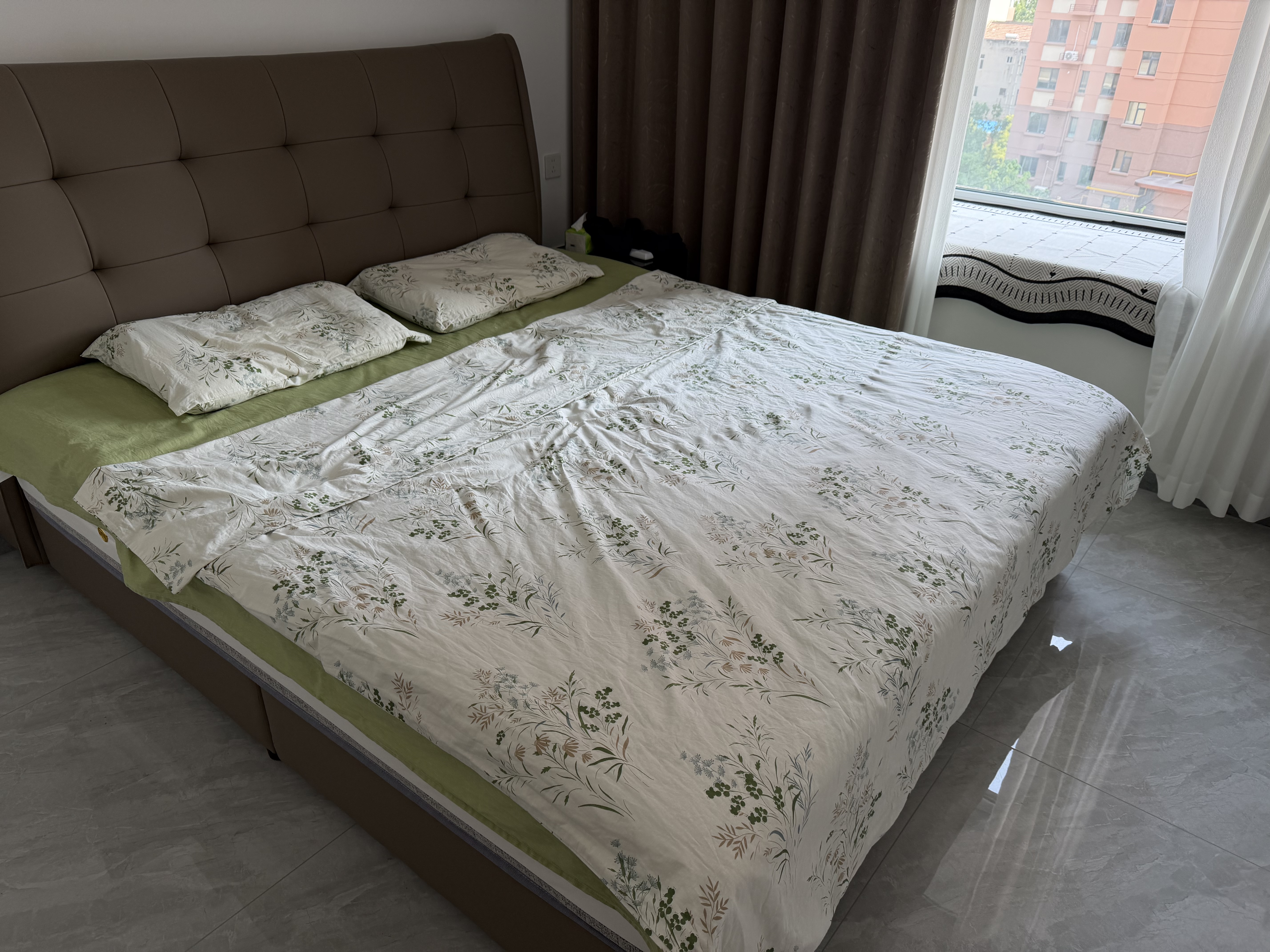 洁丽雅（Grace）7A抗菌100%纯棉四件套新疆棉床上用品床单被套200*230cm1.5/1.8米床 实拍图