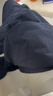 优衣库针织廓形长裤女装男装/常规款休闲裤裤子482287 486980 482287/69藏青色 S 实拍图