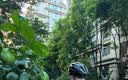洛克兄弟骑行头盔带风镜山地公路自行车头盔男女一体成型炫彩安全帽 钛色：配1副灰色镜片+帽檐 L码（适合头围58-62cm） 实拍图