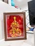 玺语生肖福禄纳福葫芦非遗立体剪纸文教文化文创纸雕装饰画客厅新中式企业外商中国风礼品 胡桃木色 17*22cm 实拍图