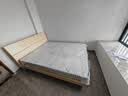 全友家居 现代简约原木风主卧室床1.5米x2米小户型双人家用高脚床 实拍图