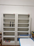 阿格贝贝图书馆书架钢制家用书柜落地置物架客厅卧室多层储物架至尊版 至尊版1.8米高0.8米宽白色主架 实拍图