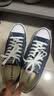 匡威（Converse）All Star夏季经典帆布男女低帮休闲运动鞋黑色1Z635 102329/海军蓝 42 实拍图
