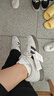 adidas「T头鞋」VL COURT复古休闲板鞋德训鞋男女阿迪达斯轻运动 蓝色/亮白/树脂黄 (推荐女生选小半码)   36.5 实拍图