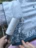 金号 A类纯棉抗菌枕巾加大加厚枕巾单条装  优雅水墨画 防螨防霉防臭 实拍图