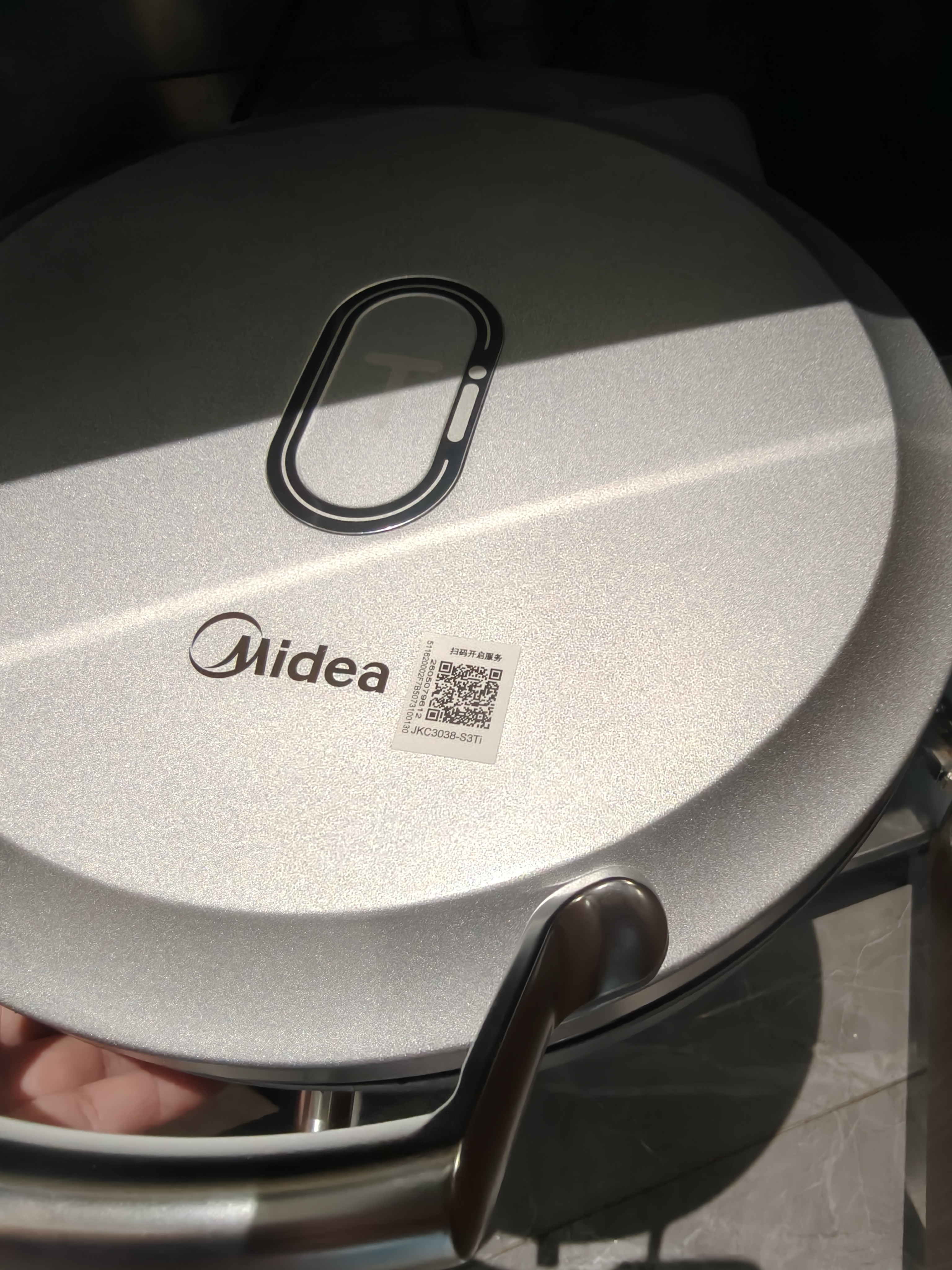 美的（Midea）小钢炮电饼铛钛钢0涂层不锈钢2026年新款 家用小型40mm加大加深双面加热烙饼锅电煎锅京东自营S3ti 实拍图