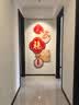 YIJLJ入户走廊挂画福字氛围灯玄关装饰画带灯发光新中式高级感过道壁画 平安福来306920 50*100 常规挂画（无灯款） 晶瓷水晶画面 实拍图