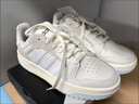 adidas ENTRAP美式校园风运动鞋少年感复古篮球风板鞋阿迪达斯 米白色/灰色   36.5 实拍图