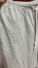 优衣库麻混纺舒适长裤/常规款女装/休闲裤26春夏新款482246 50 浅绿色 M 实拍图