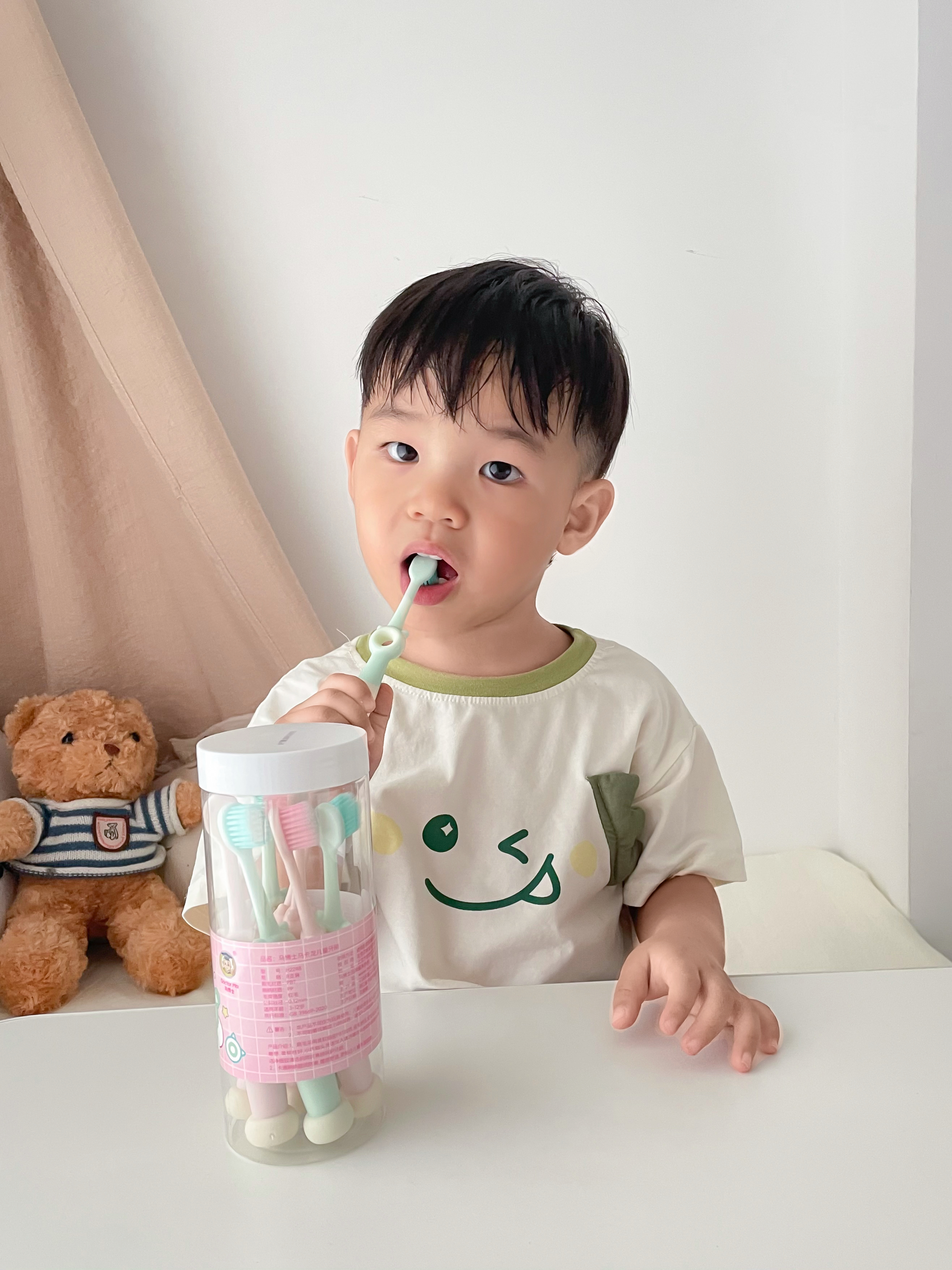 马博士儿童牙刷3-6-12岁口腔清洁宝宝训练牙刷套装8支装 实拍图